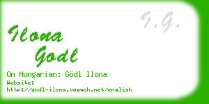 ilona godl business card